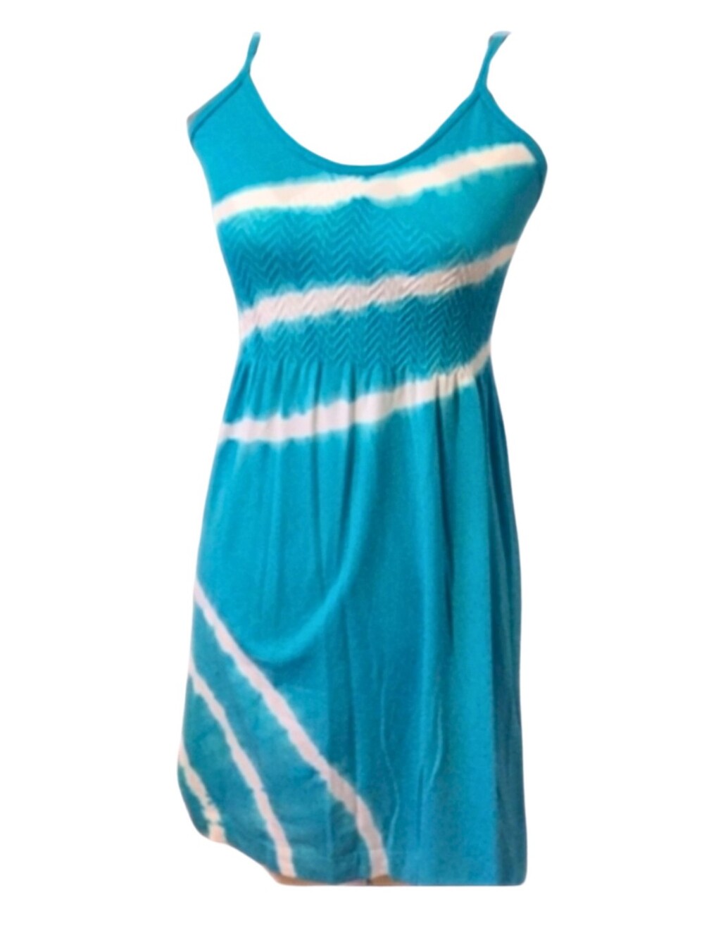 Ingear OS Spandex Tie-dye Dress / Coverup, Turquoise